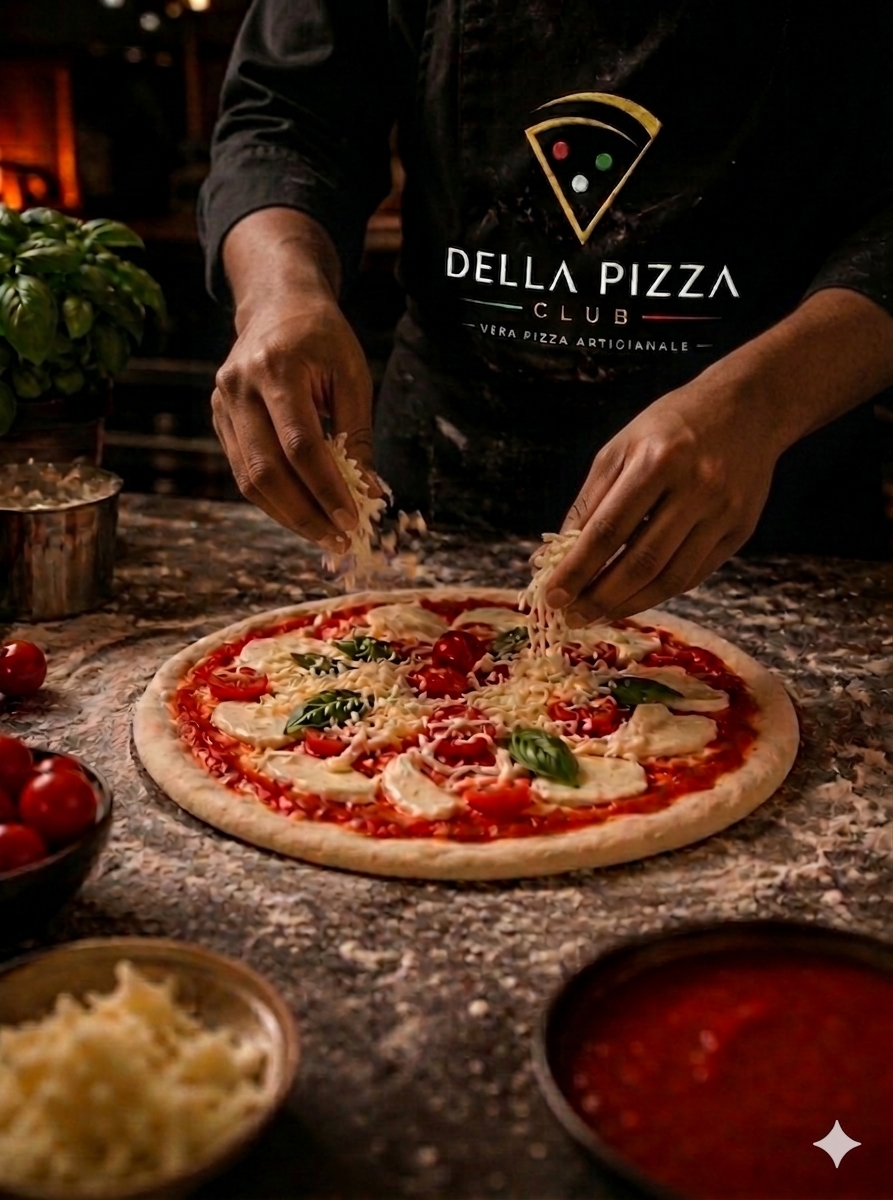 Preparação da pizza